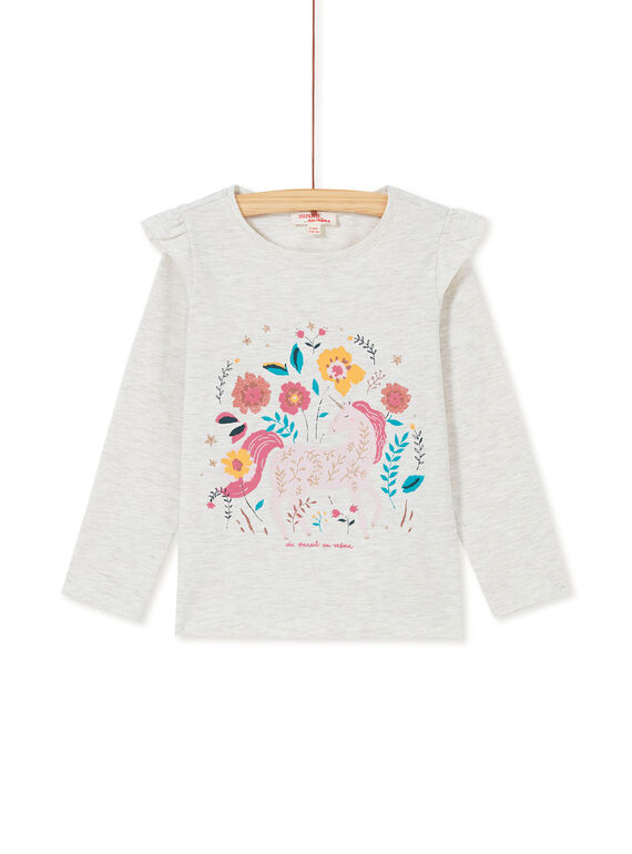 Heathered off white T-SHIRT KAGOTEE1 / 20W901L3TML006