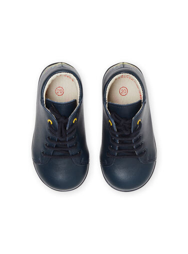Baby boy navy blue booties NUBOTSERGIO / 22KK3832D0F070