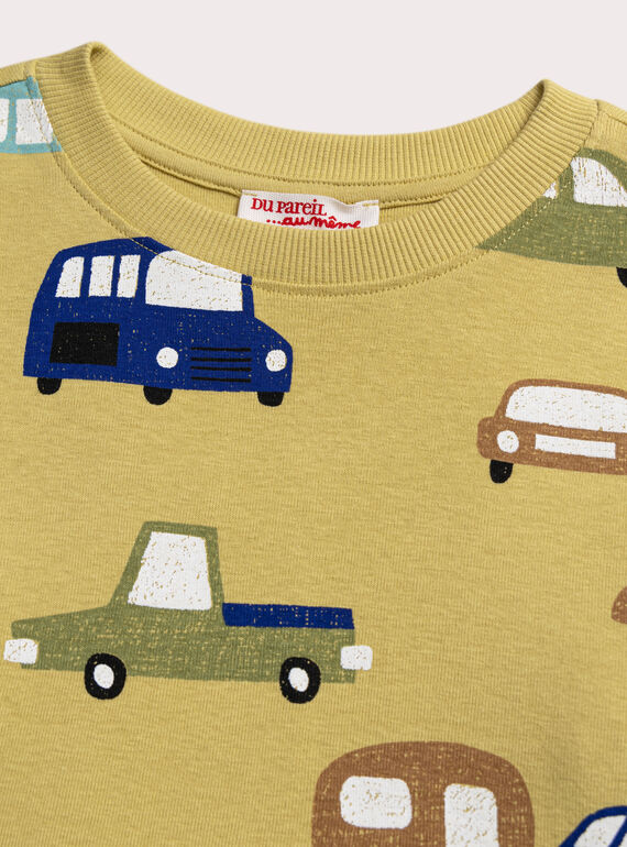 Straw yellow TEE SHIRT LS XOCOTEE2 / 25W902O2TML104