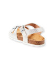 Silver sandals for baby girls LFNUARGENT / 21KK355QD0E956