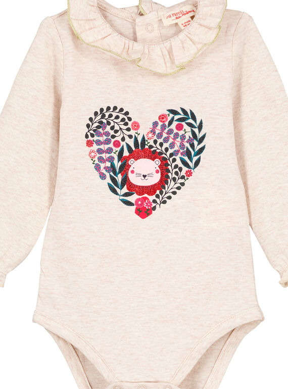 Heathered off white Body suit GITRIBODY / 19WG09J1BOD006