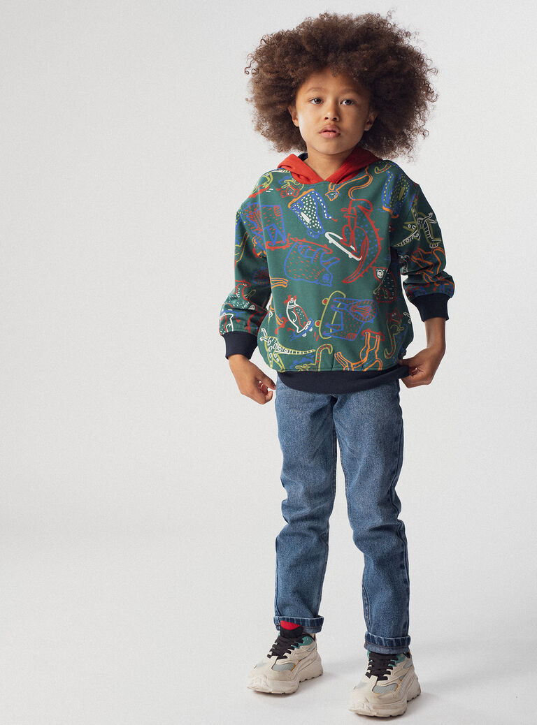 Green SWEAT SHIRT XOJASWE / 25W902M1SWEG614