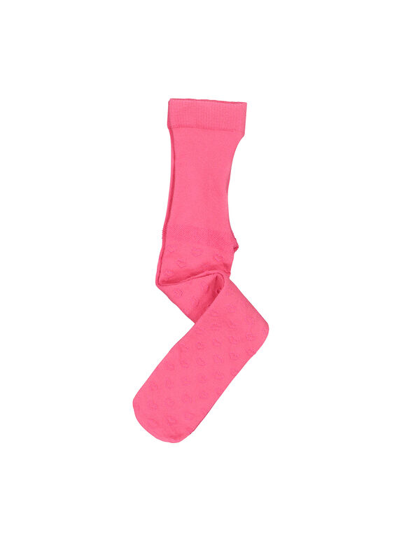 Girls' fancy pink tights FYAJOCOL2 / 19SI0136COL304
