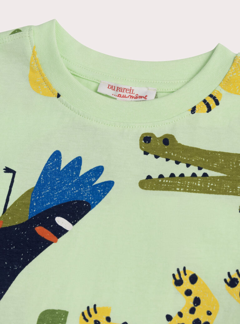 Light green TEE SHIRT SS WOLITI1 / 25S902T3TMC602