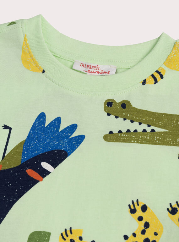 Light green TEE SHIRT SS WOLITI1 / 25S902T3TMC602