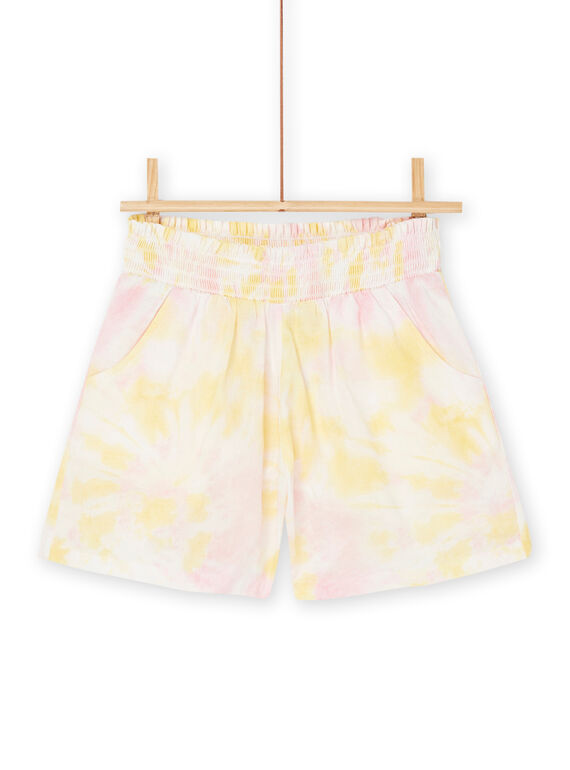 Powder pink tye and dye shorts RAPOPSHORT1 / 23S901X1SHOD327