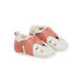 Soft leather booties with animal animation