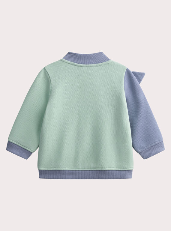 Green KIDS CARDIGAN WUTAGIL / 25SG10U1GILG603