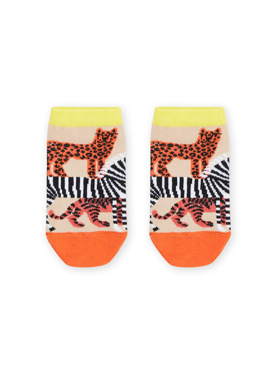 Multicolored animal print socks RYOJOSOQ4 / 23SI0293SOQA006