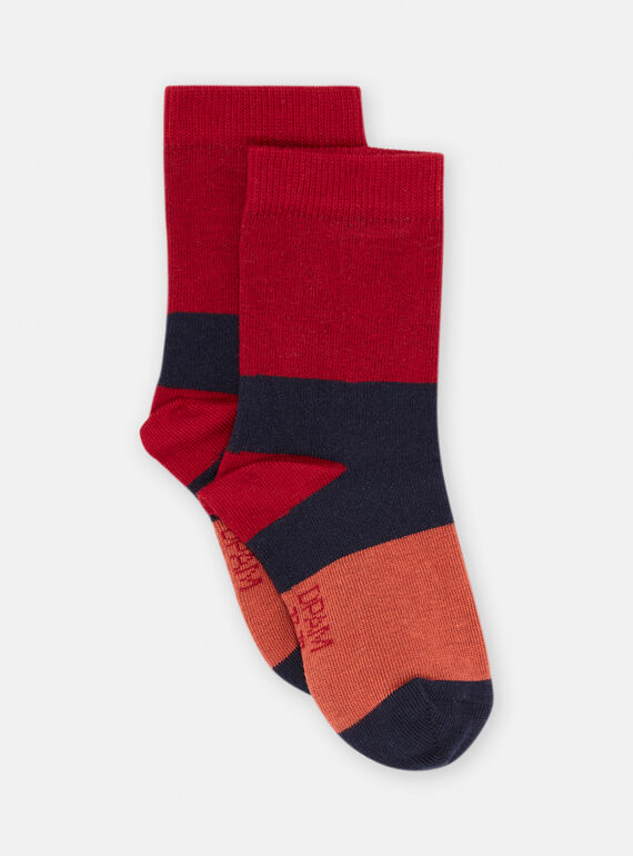 Red striped socks SYOJOCHOC4 / 23WI02M4SOQ511