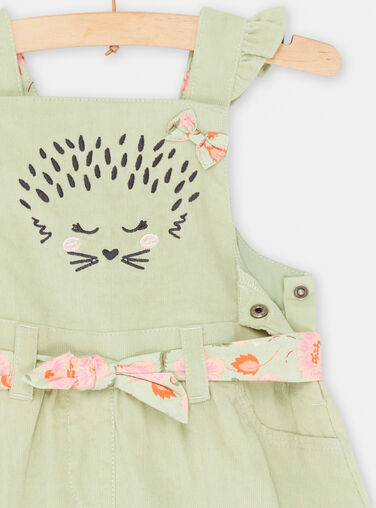 Baby Girl Light Green Short Jumpsuit Baby Girl Light Green Short Jumpsuit SIVERSAC / 23WG09J1CBL631
