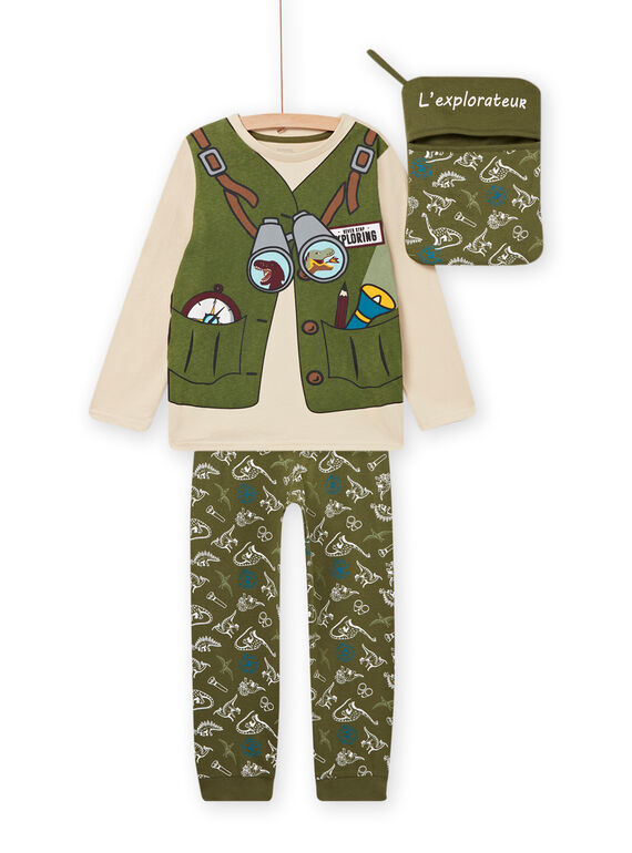 Baby boy explorer pajama set NEGOPYJMAN3 / 22SH12F2PYG808