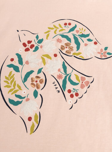 Pink TEE SHIRT LS VAKLITEE2 / 24W90142TMLD319