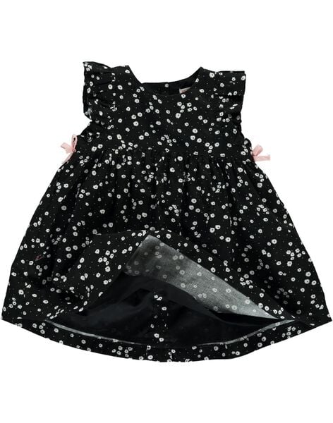 Baby girls' short-sleeved dress CIBENROB4 / 18SG09G4ROB099