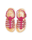 Fuchsia spartan sandals child girl NASANDANNE / 22KK354FD0E304