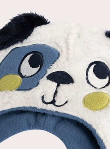  Ecru puppy animation hat for baby boy  VYUSAUBON1 / 24WI10M3BON001