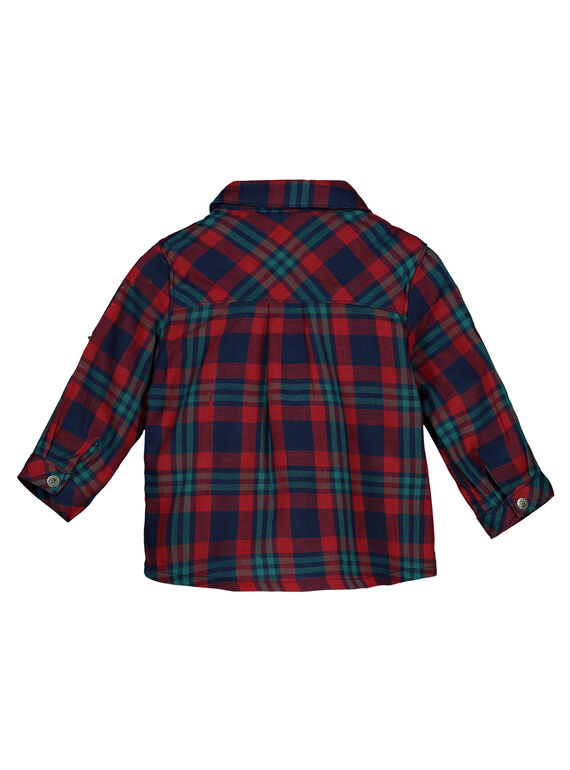 Baby boys' checked shirt GUVECHEM / 19WG1021CHM608