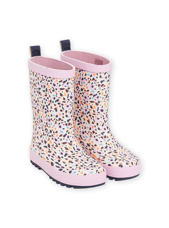 Fancy rain boots child girl colorful pattern NAPLUITACH / 22KK3562D0C030