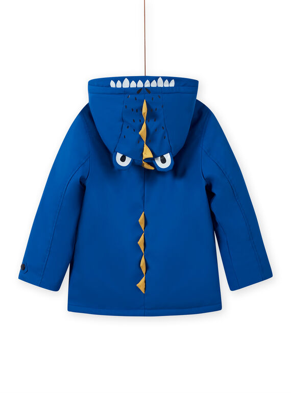 Blue raincoat with crocodile pattern for boys MOGROIMP2 / 21W90252D59217