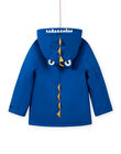 Blue raincoat with crocodile pattern for boys MOGROIMP2 / 21W90252D59217