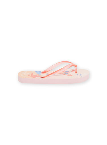 Girl's coral beach flip flops NATONGPERRO / 22KK3583D01415