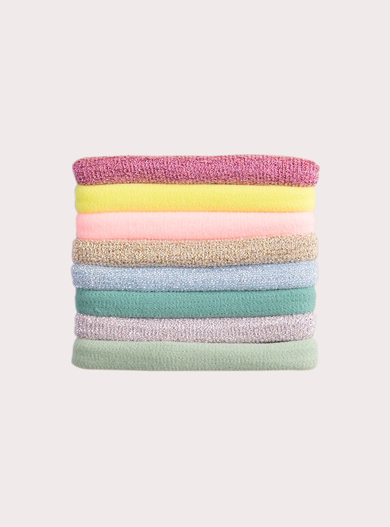 Set of multicolored pastel elastics for girls  VYAJOELA2 / 24WI01L6ELAK008