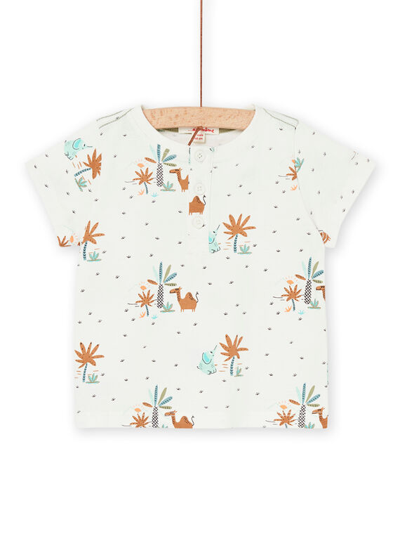 White T-shirt with desert print RUEXOTUN / 23SG10V4TMC810