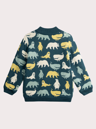 Navy KIDS CARDIGAN VOPERGIL / 24W902R1GIL715