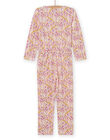 Girl's fancy print pajama suit MEFACOMBZEB / 21WH1181D4FD322