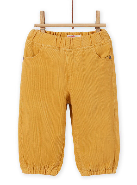 Baby Boy's Yellow Corduroy Pants MUJOPAN2 / 21WG1013PAN117