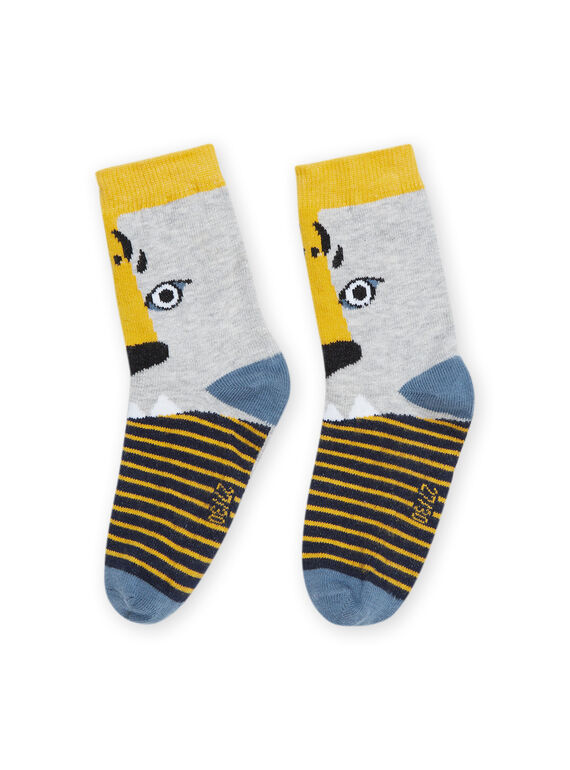 Socks with stripes and animal print PYOMOCHO / 22WI02N1SOQJ922