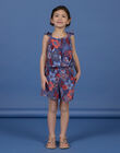 Blue and red jumpsuit child girl NASANCOMB2 / 22S901S1CBL707