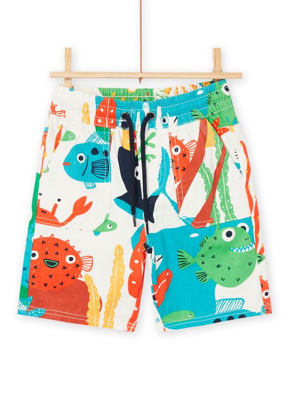 Multicolored shorts with marine print ROPOPBER1 / 23S902X2BER005