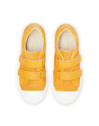 Child boy yellow leather sneakers NOBASVITALI / 22KK3632D3F010