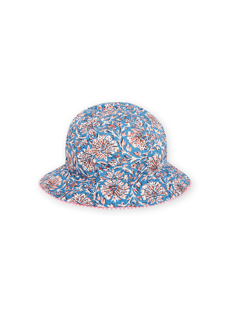 Baby girl blue floral hat NYISANCHA / 22SI09C2CHAC221