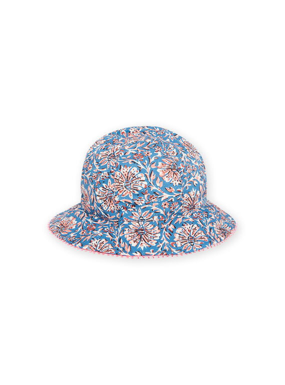 Baby girl blue floral hat NYISANCHA / 22SI09C2CHAC221
