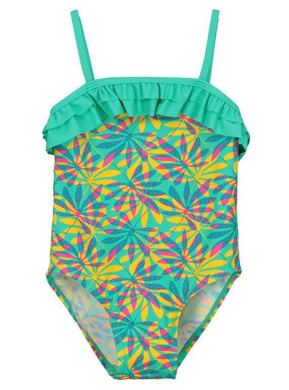 Girls' one-piece swimsuit FYAMER4 / 19SI01K5MAI099