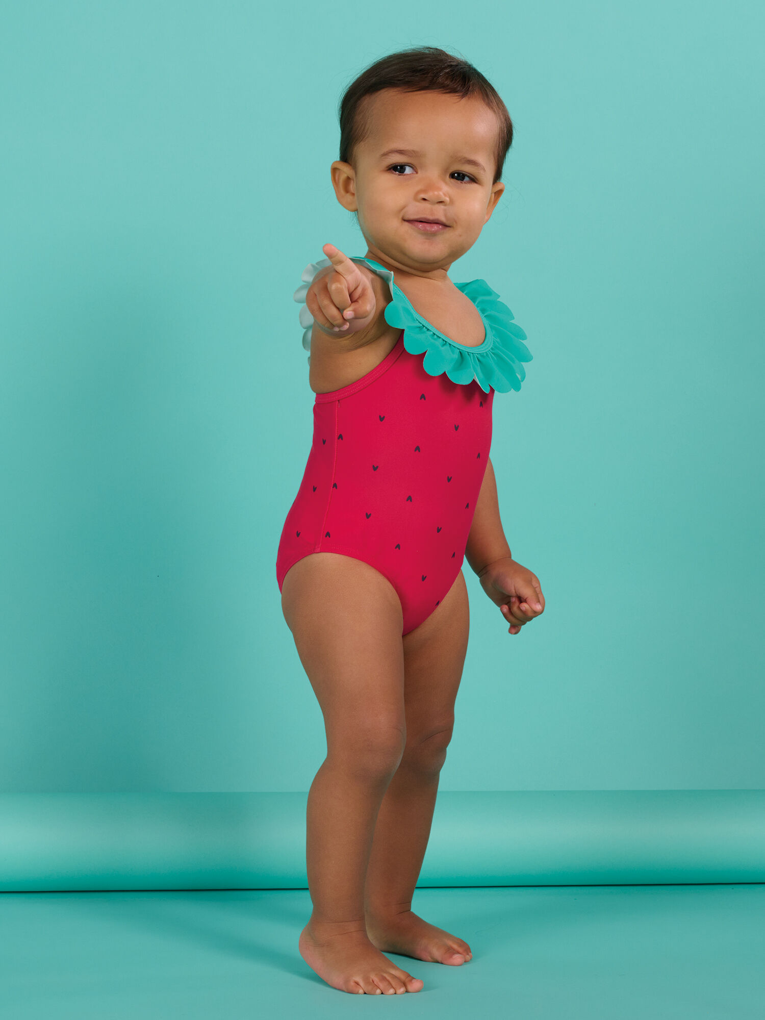 Full body swimsuit sales baby girl
