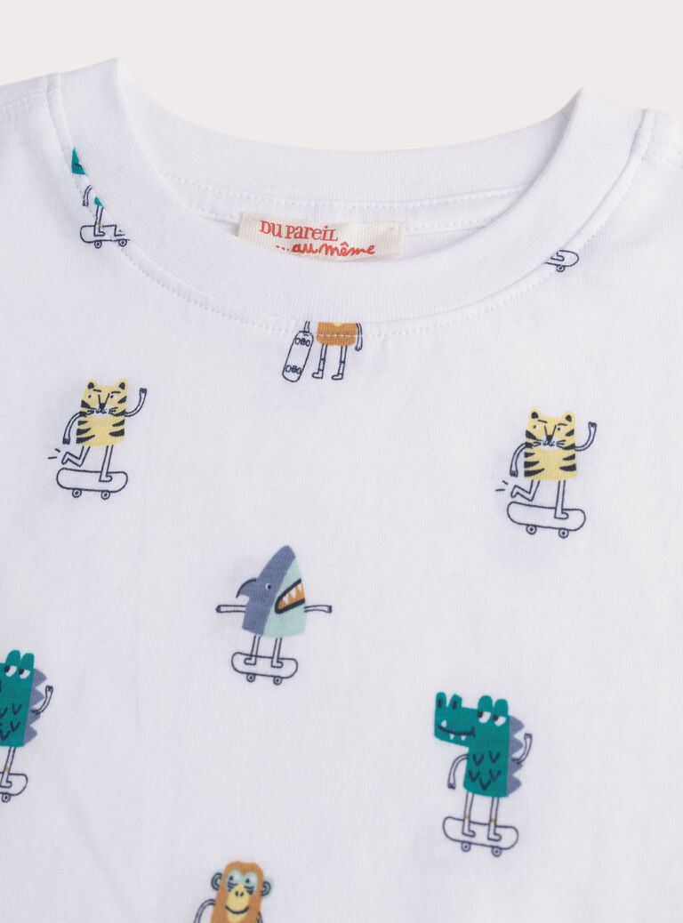 White TEE SHIRT SS WOJOTIAOP3 / 25S902M1TMC000