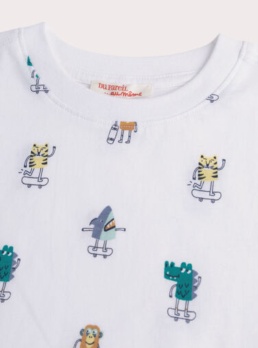 White TEE SHIRT SS WOJOTIAOP3 / 25S902M1TMC000