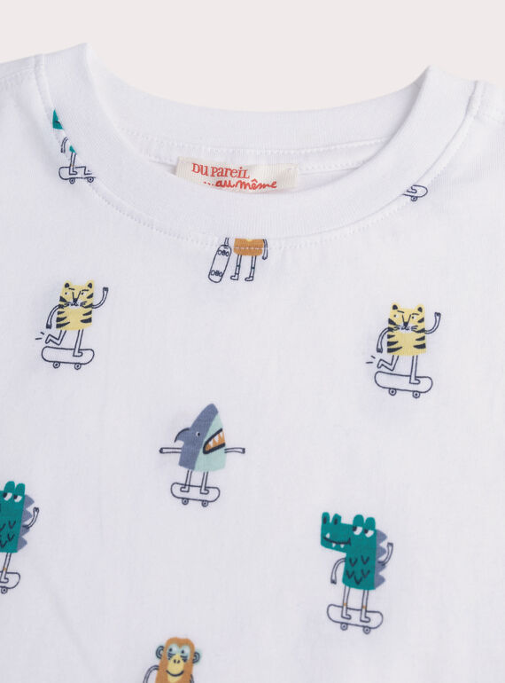 White TEE SHIRT SS WOJOTIAOP3 / 25S902M1TMC000