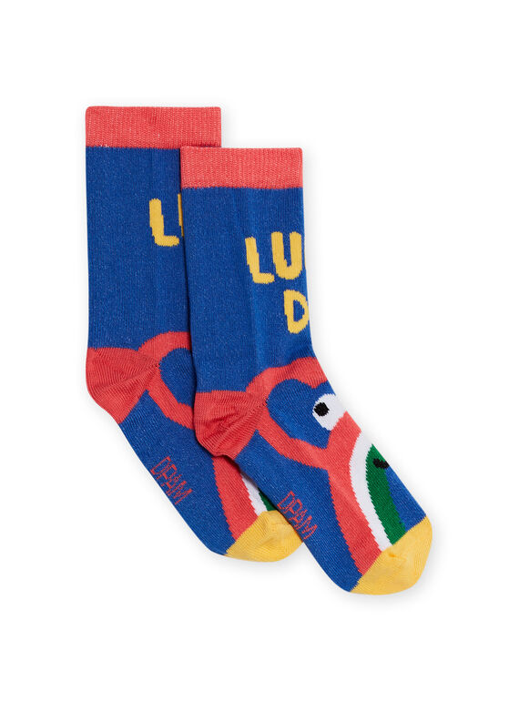 Multicolored socks with rainbows child boy NYOLUCHO1 / 22SI02P1SOQ702