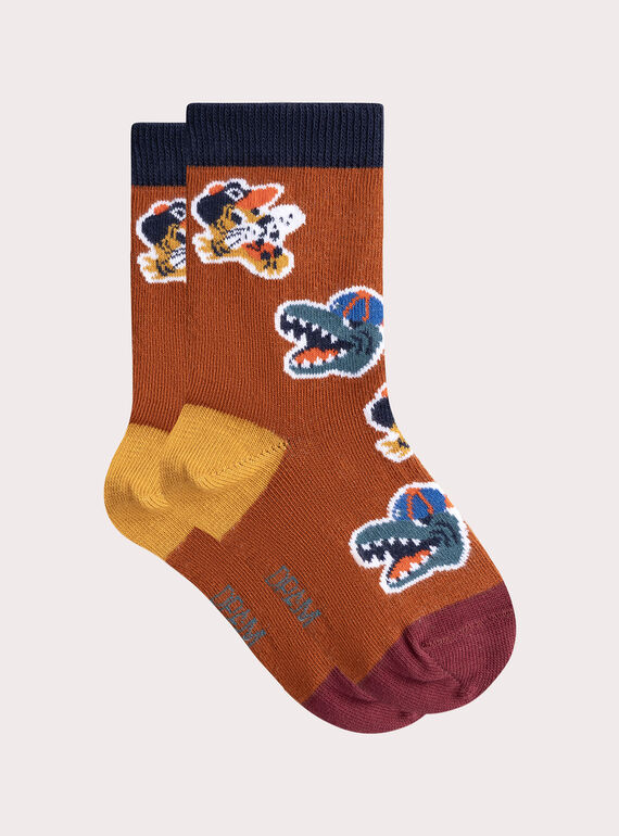 Tiger pattern socks for boys  VYOJOCHO3 / 24WI02G5SOQ408