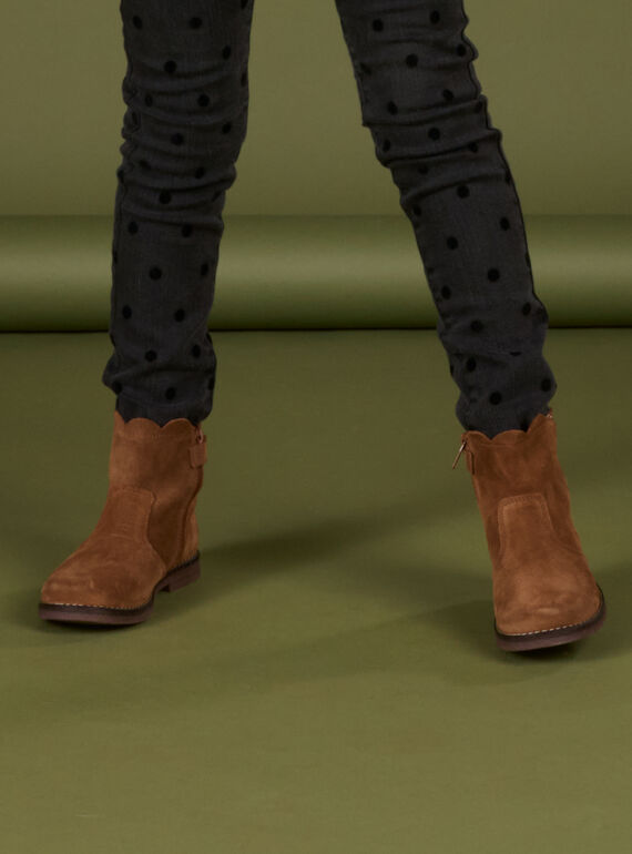 Split leather boots PABOOTCROC / 22XK3581D48804