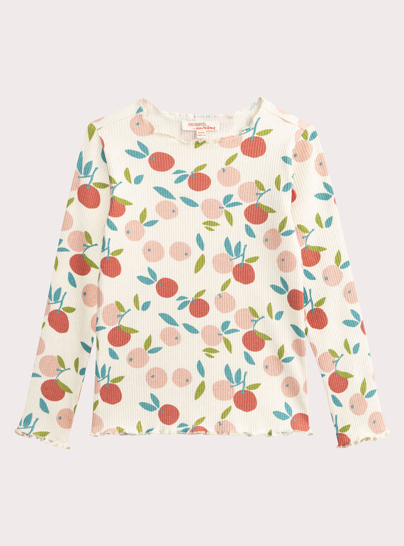  Fruit printed T-shirt for girls  VAJOUTEE4 / 24W901J1TML001