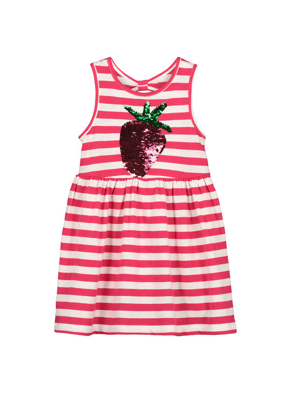 Girls' cherry print dress FAYEROB4 / 19S901M3ROB304