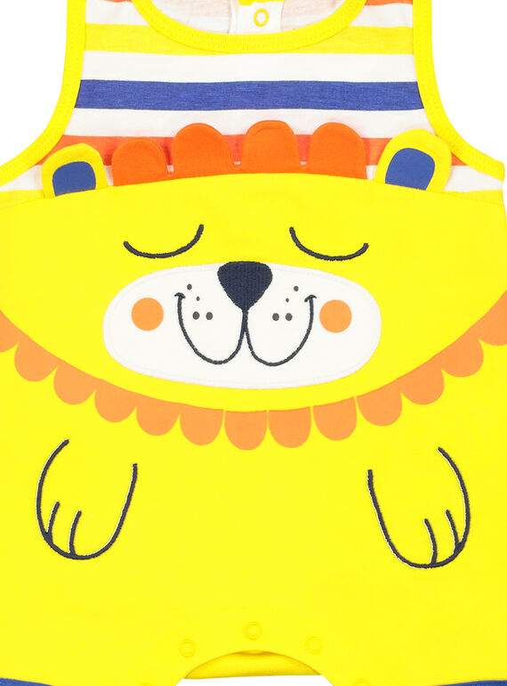 Baby boys' short sleepsuit FEGAGRERAY / 19SH14H6GRE099