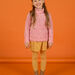 Child girl pink knit sweater