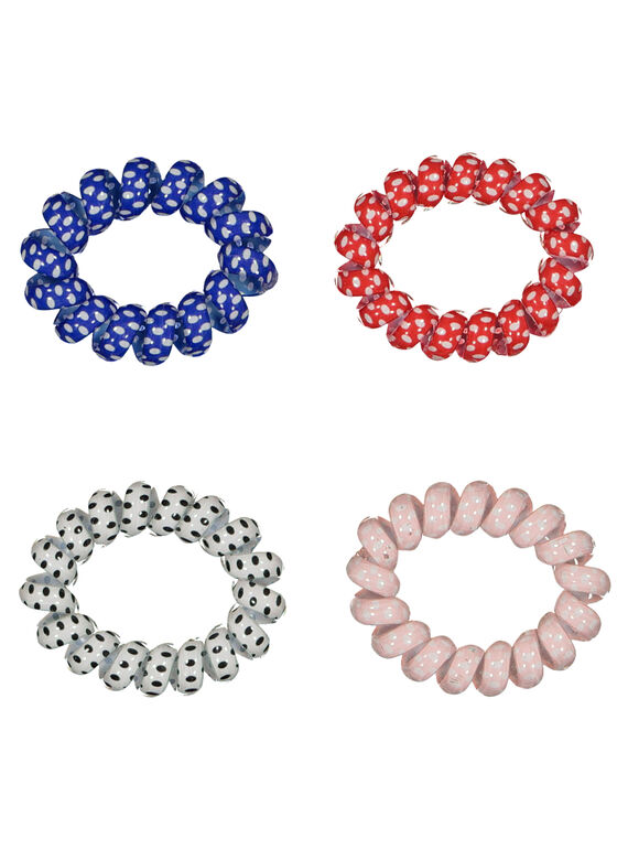 Set of girls' fancy hair elastics GYASANELA2 / 19WI0174ELA303