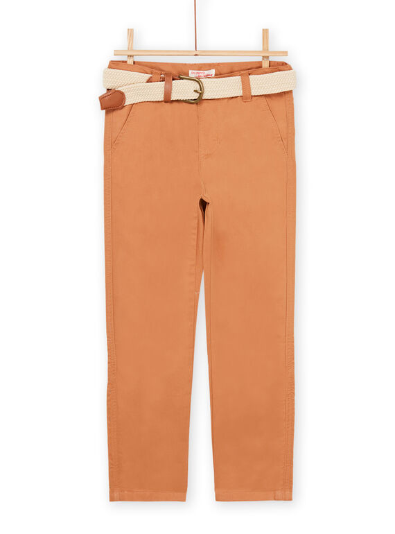 Chestnut pants with removable belt ROSOPAN1 / 23S90221PANI807